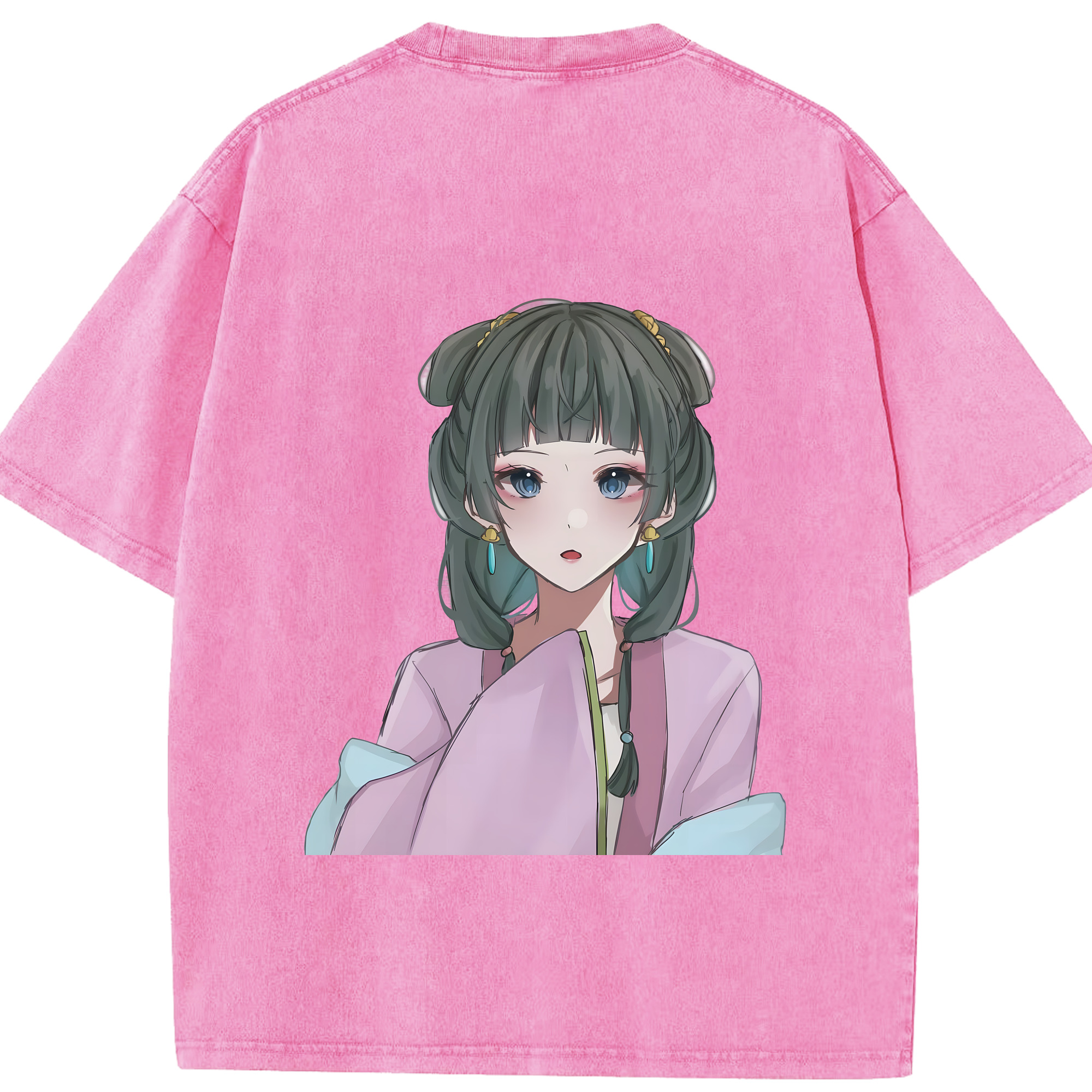 （画像用） 薬屋のひとりごと The Apothecary Diaries 綿100% ヴィンテージ風 半袖Tシャツ（背面プリント）